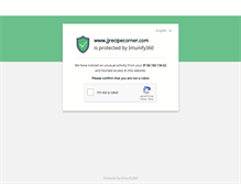 Tablet Screenshot of jjrecipecorner.com